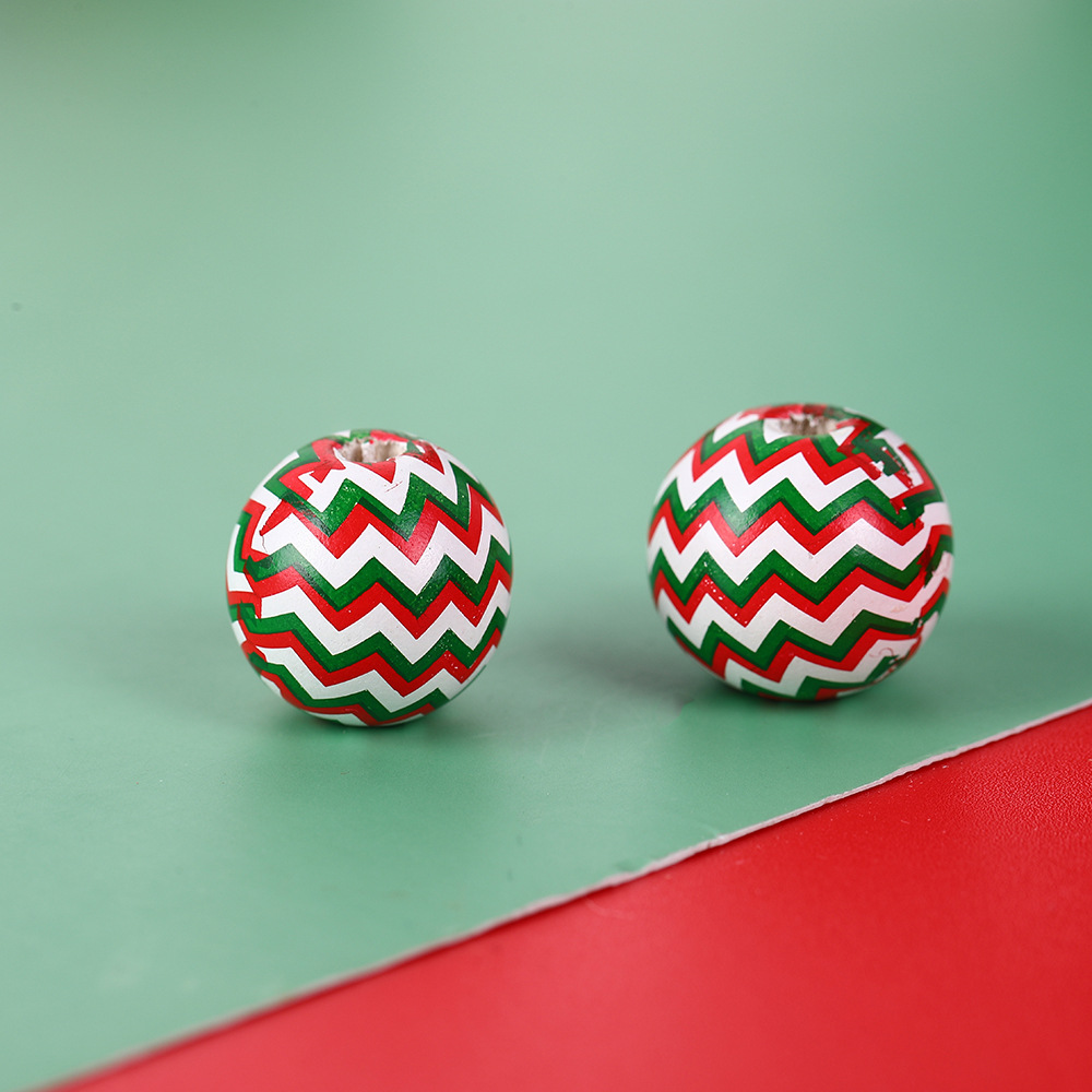 Red and green wavy pattern on white background
