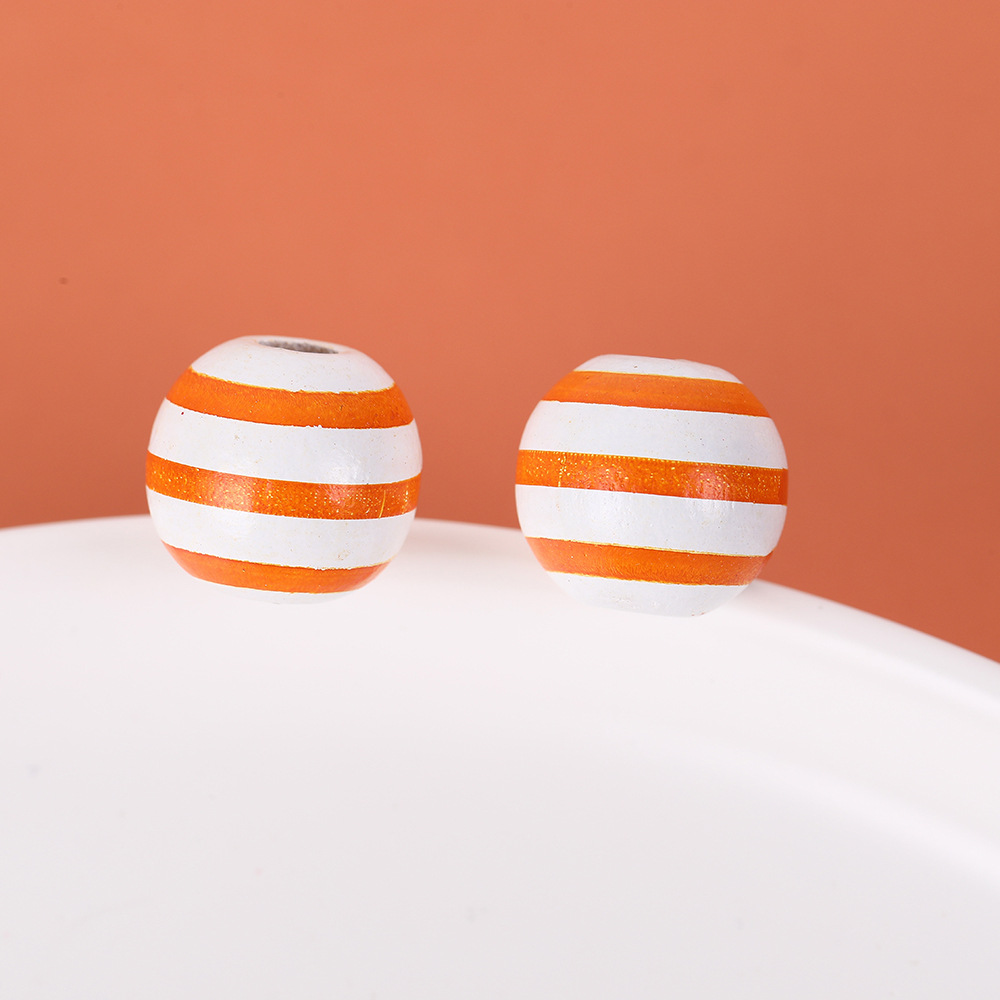 2:Orange horizontal stripes on white