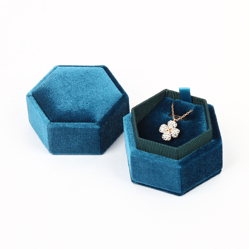 Light blue ring box