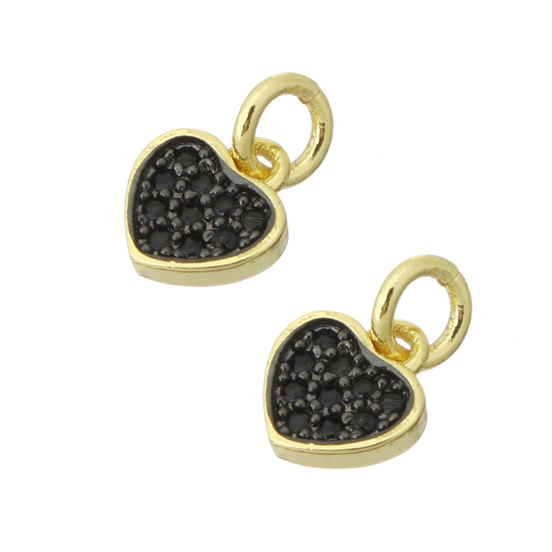  gold color plated with black CZ