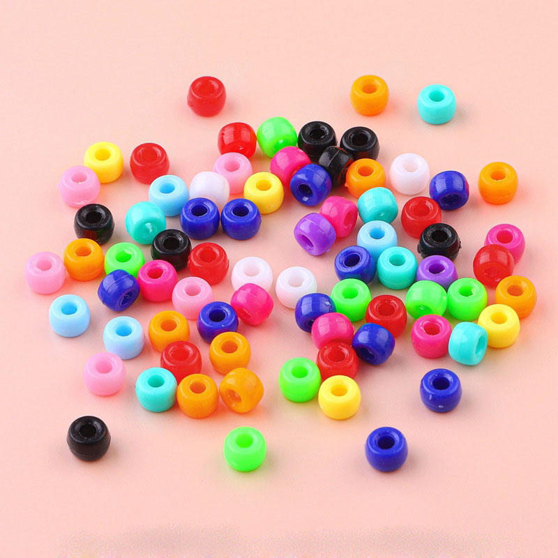 4x6mm#08 solid color barrel beads about 500pcs/pac