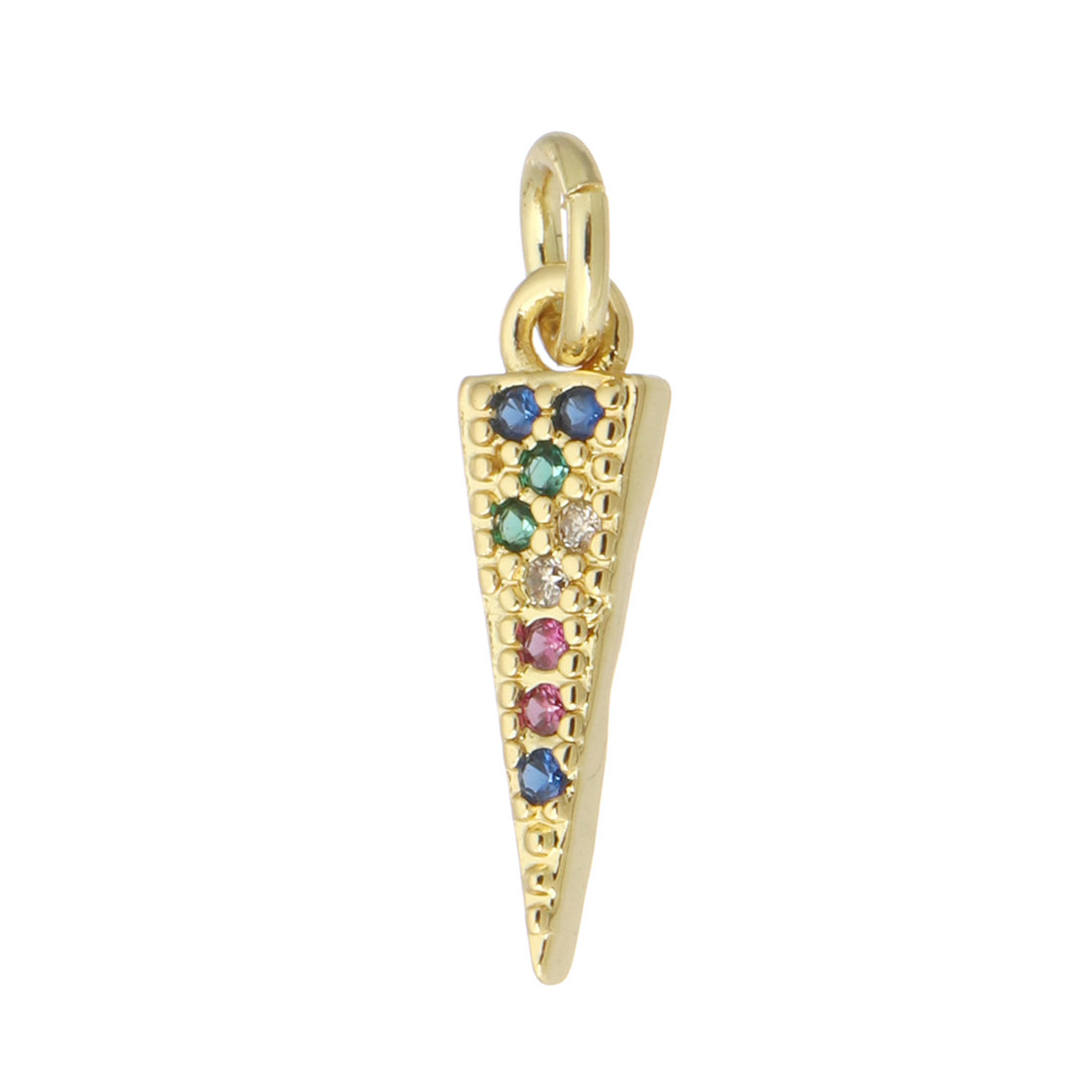 real gold plated with colorful CZ