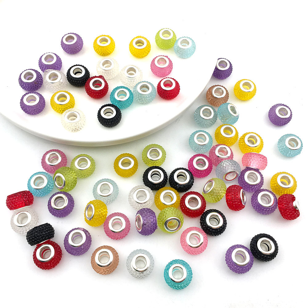Mix 10 colored beads-13973