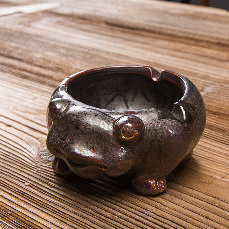 Antique-Frog Frog Three-legged 12.5*5.9cm
