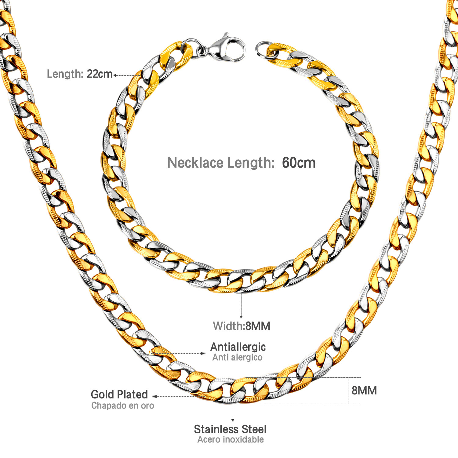 9:Mixed Color Necklace 60cm