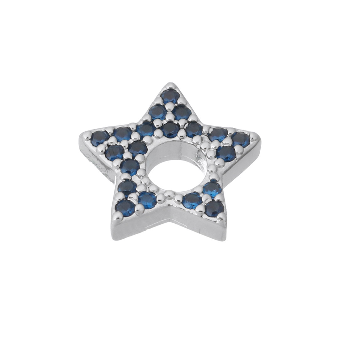 3:platinum color plated with blue CZ