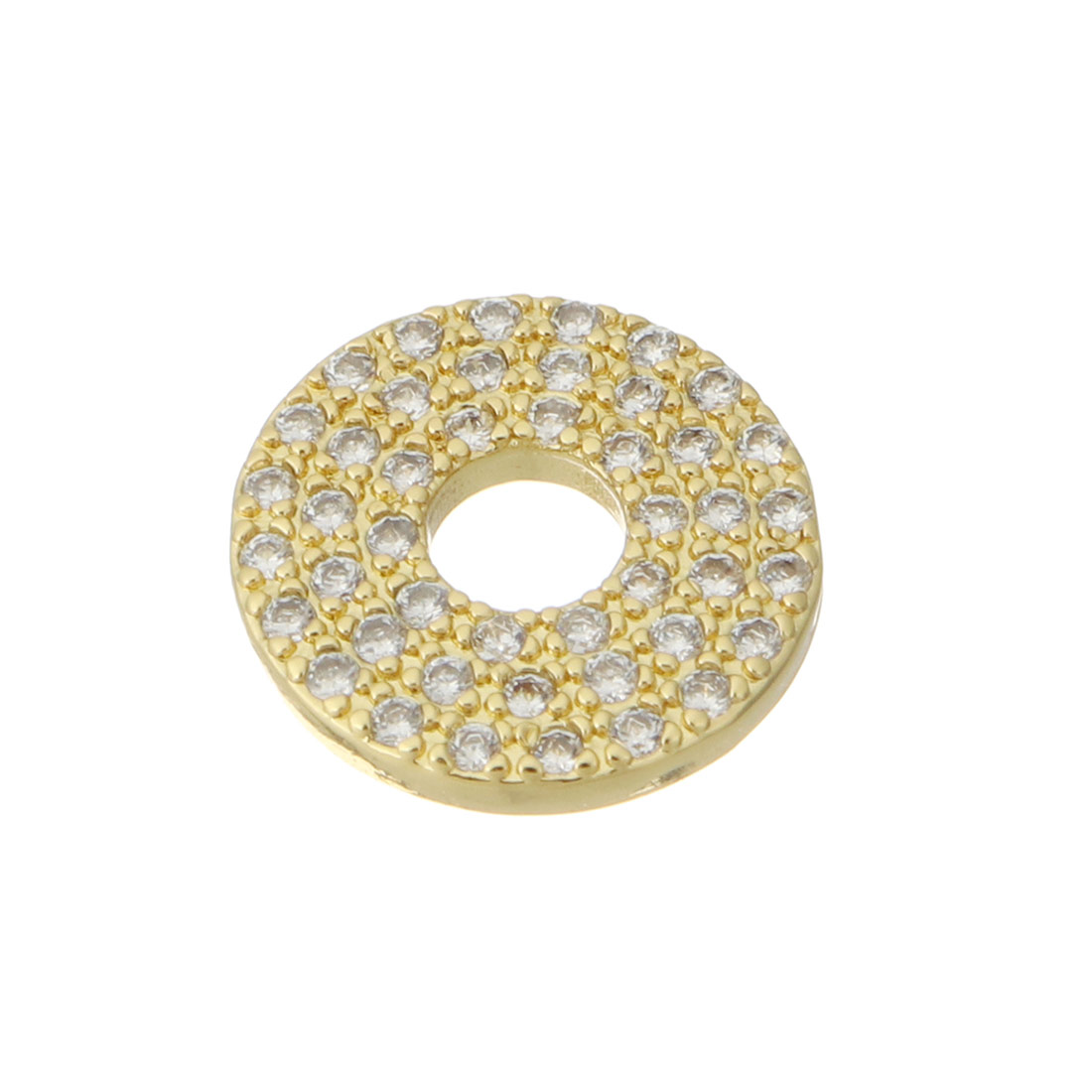 gold color with crystal cubic zirconia