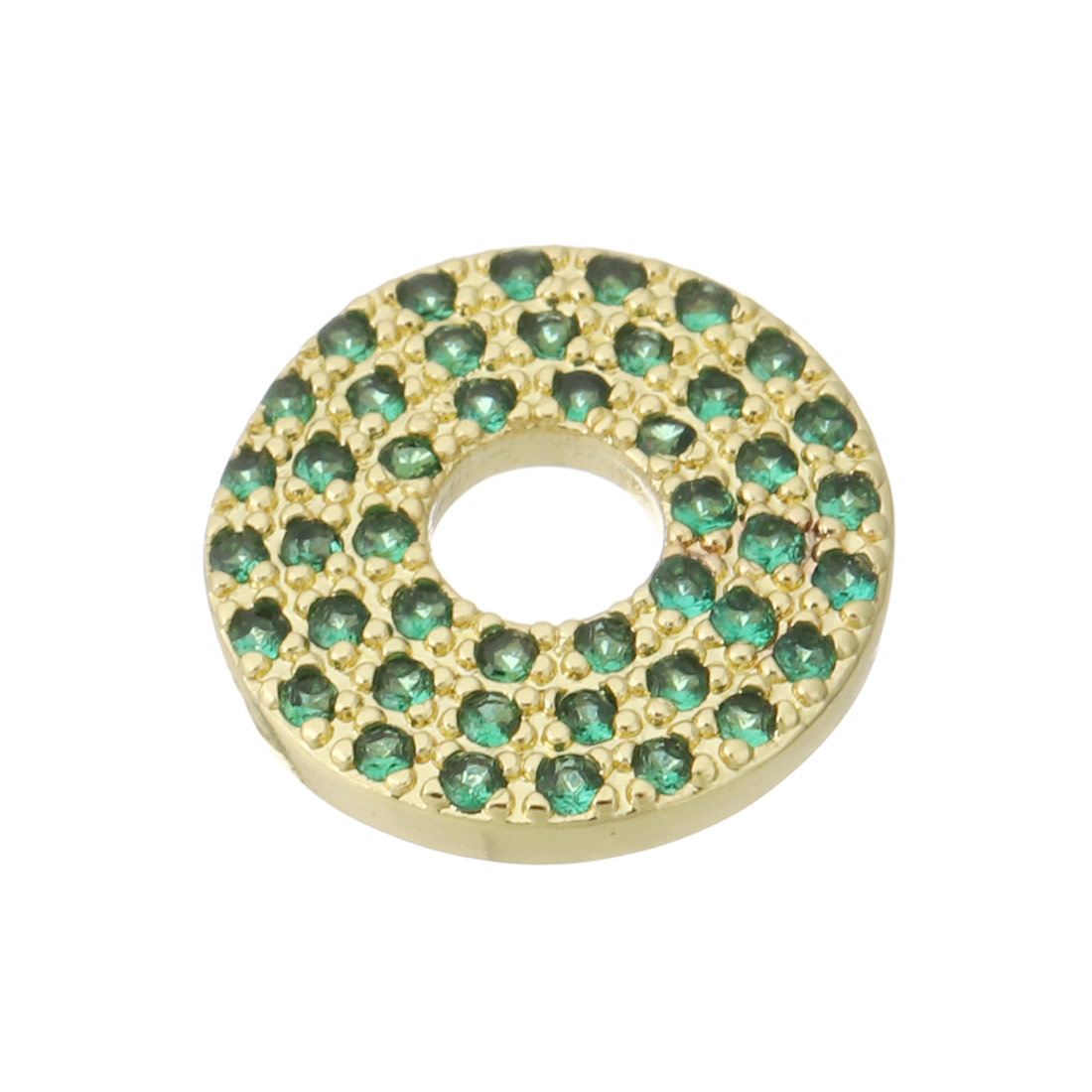 5:gold color plated with green CZ