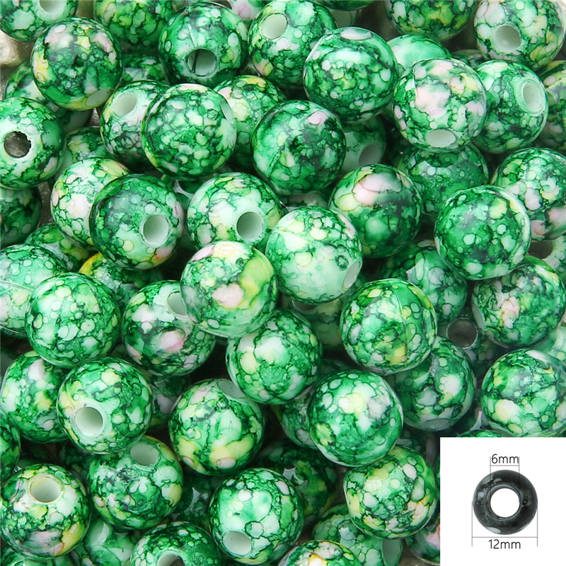5:Dark green 12mm about 30pcs/pack