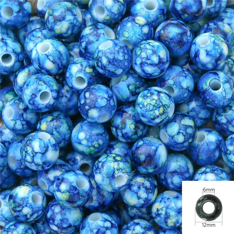 Dark blue 12mm about 30pcs/pack
