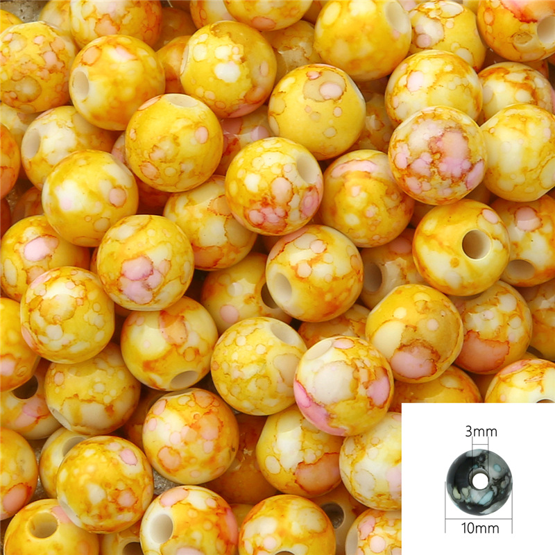 21:Yellow 10mm about 50pcs/pack