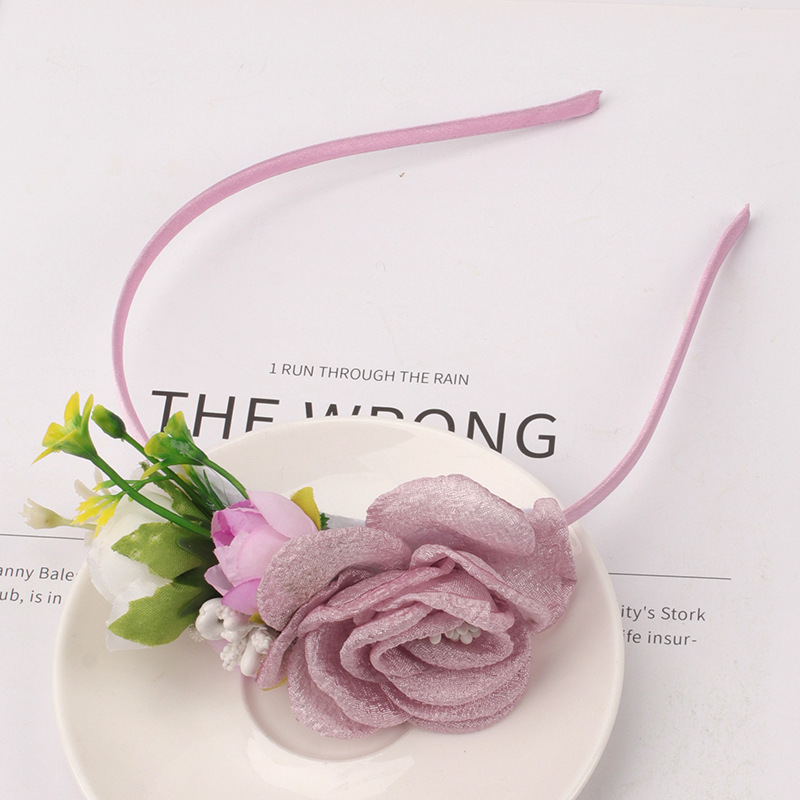 1:purple flower headband