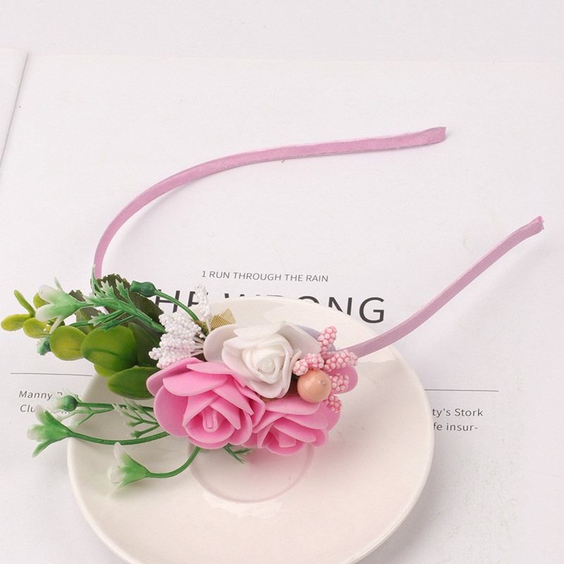 6:Fresh pink flower headband