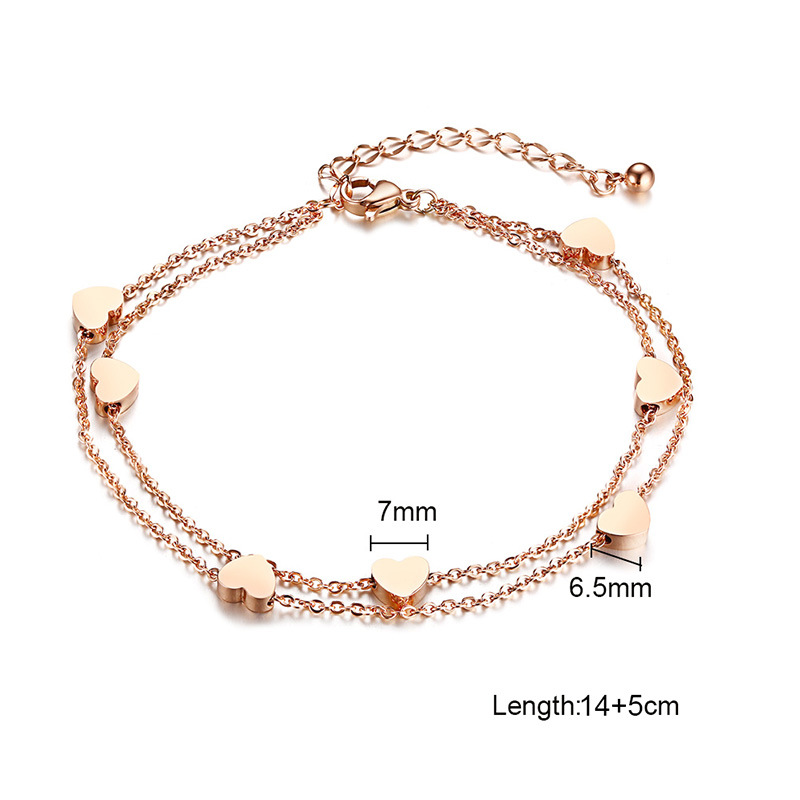 1:Rose Bracelet (Length 14 5CM)