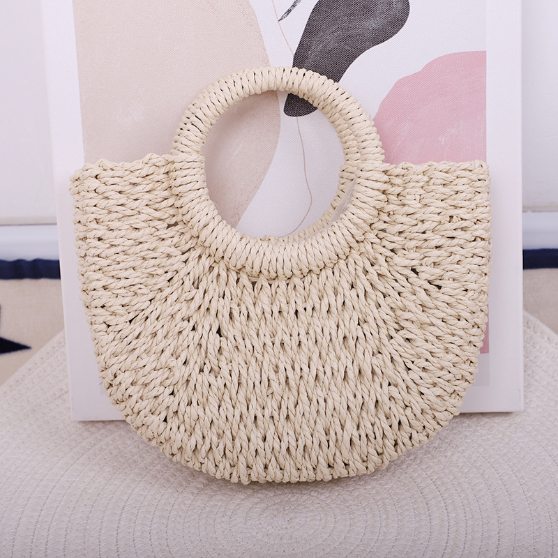Paper rope package white trumpet 30*7*22cm