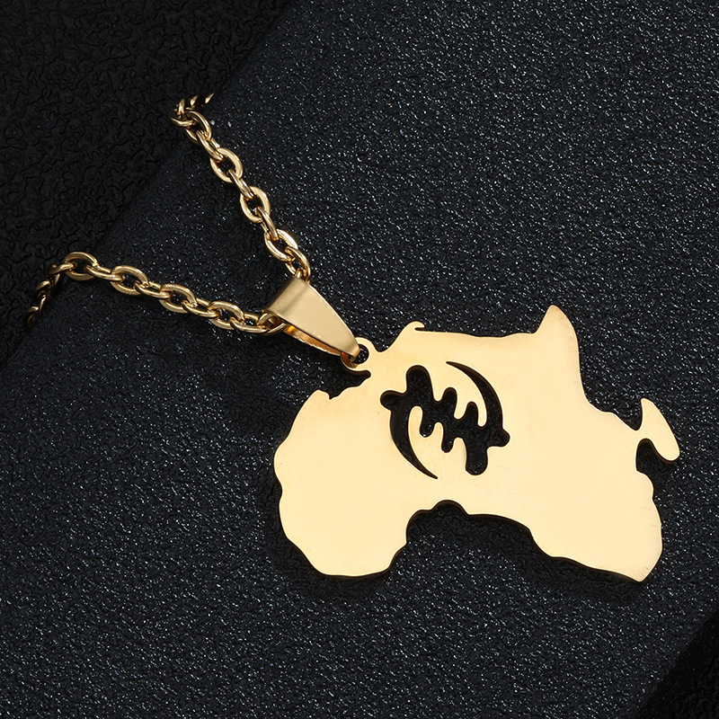 Gold symbol map (thick chain)