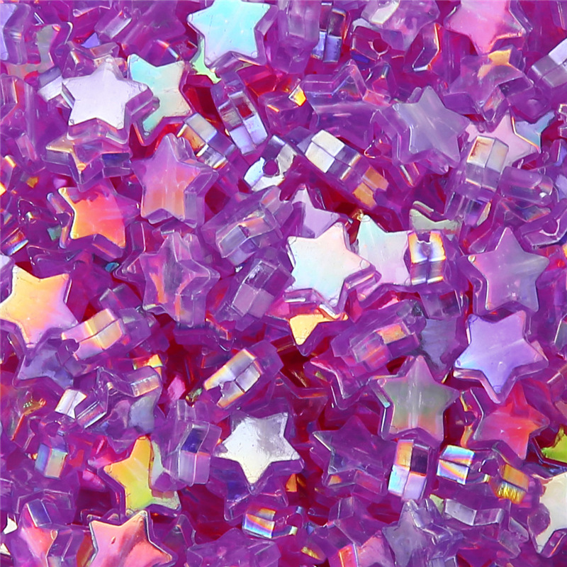 9:Purple five-pointed stars
