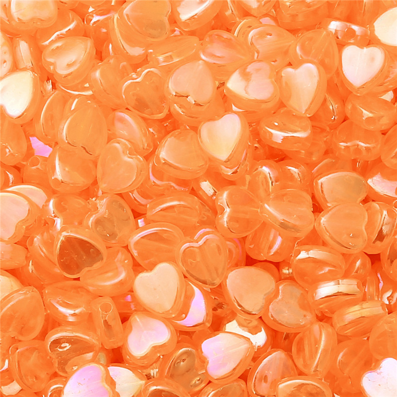 100 orange hearts/bag