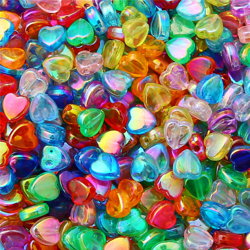 Mixed color hearts 100 / pac