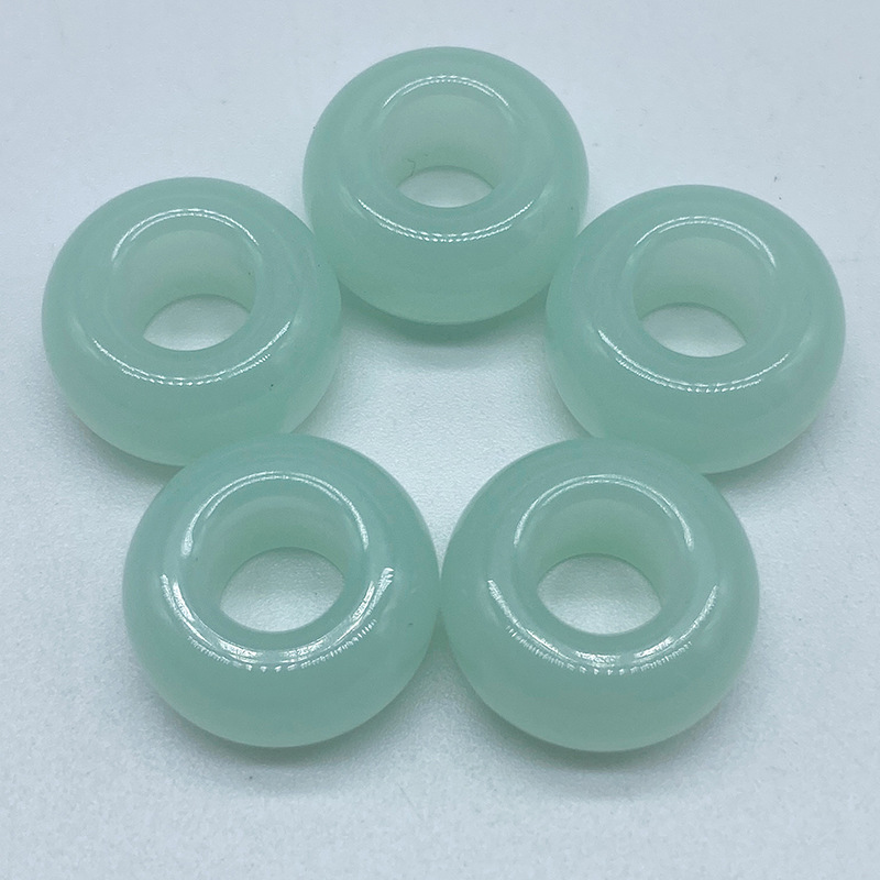 8:Abacus Beads Mint Green (13x13x7mm)