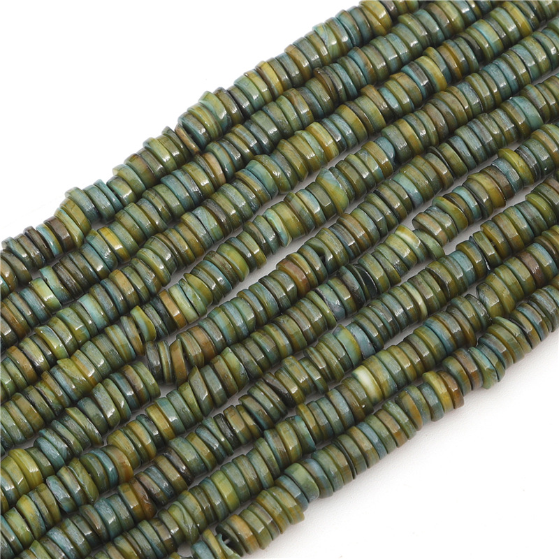 Olive green, 6mm（About 190-200 PCS/Strand）