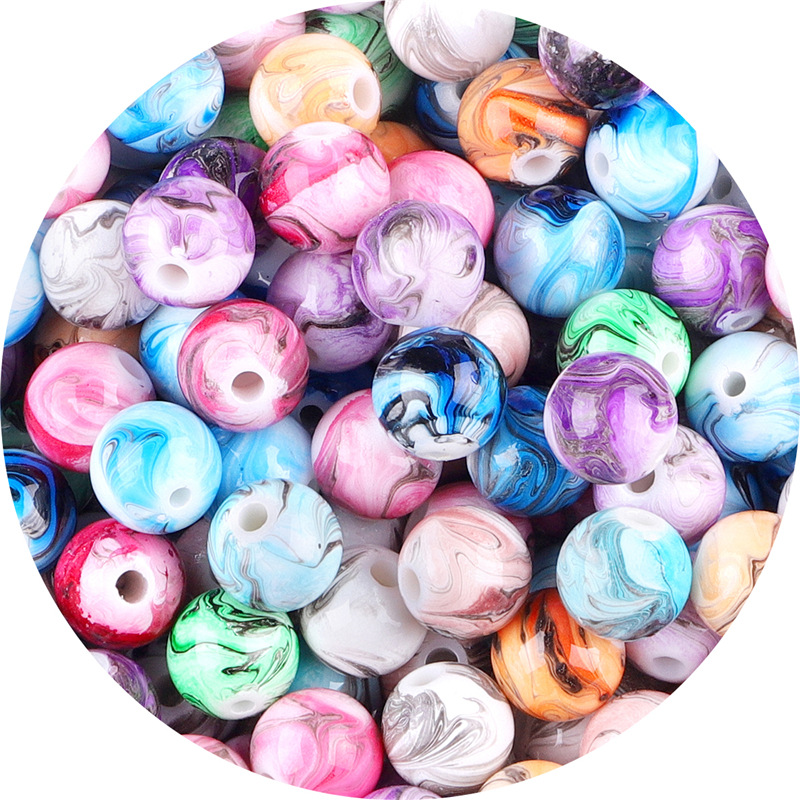 10mm, Hole 2.3mm, mixed color about 50 pcs/ pack
