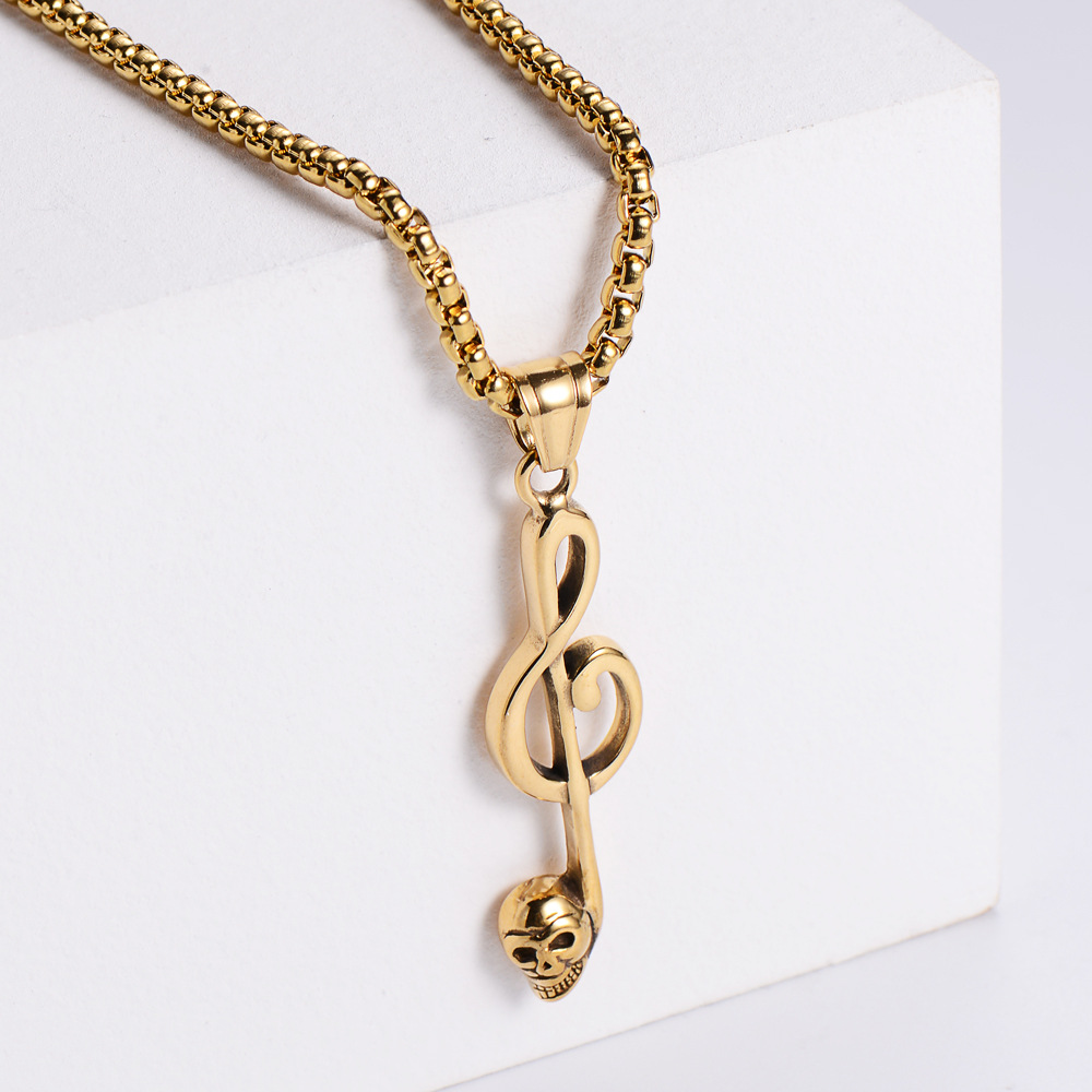 2:【Gold】with chain pendant