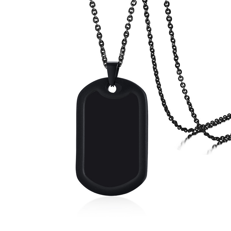 2:black pendant   chain