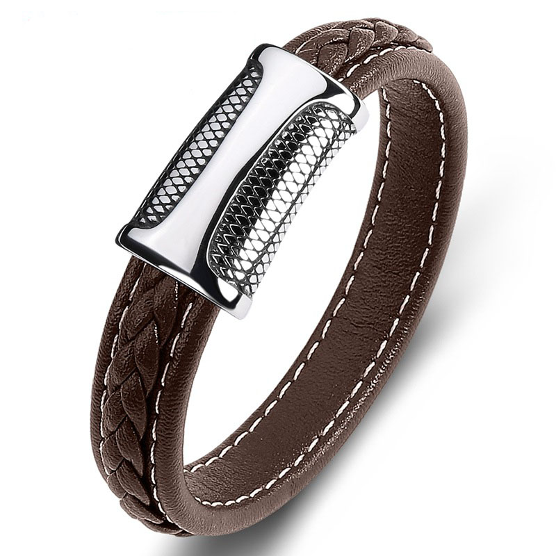 5:Brown Leather A Section [Steel Color] Inner Ring 185mm
