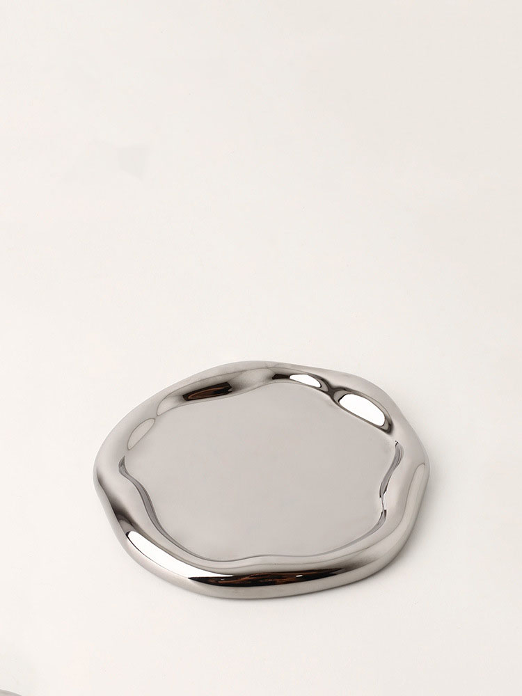 19x19x2cm Electroplating Tray - Silver