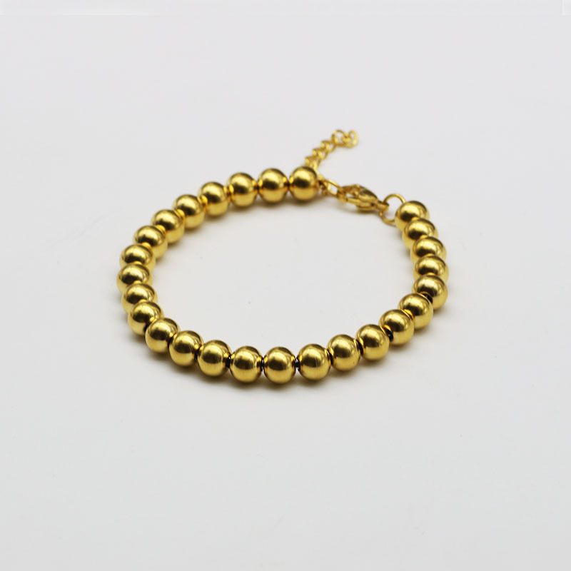 Gold 6mm*33 beads