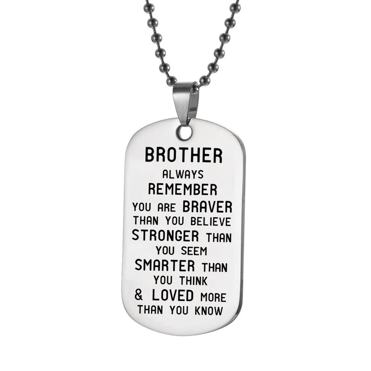 Silver BROTHER Necklace
