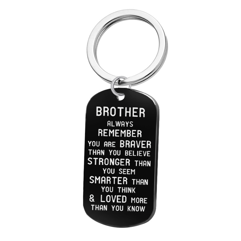 Black BROTHER Keychain 28mm