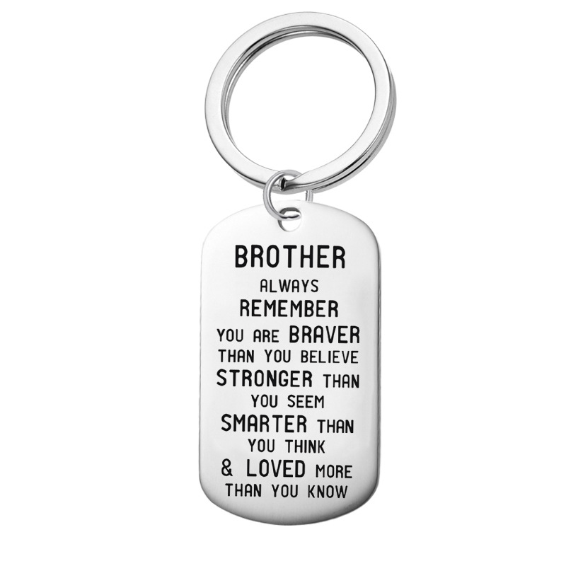 8:Silver BROTHER Keychain 28mm