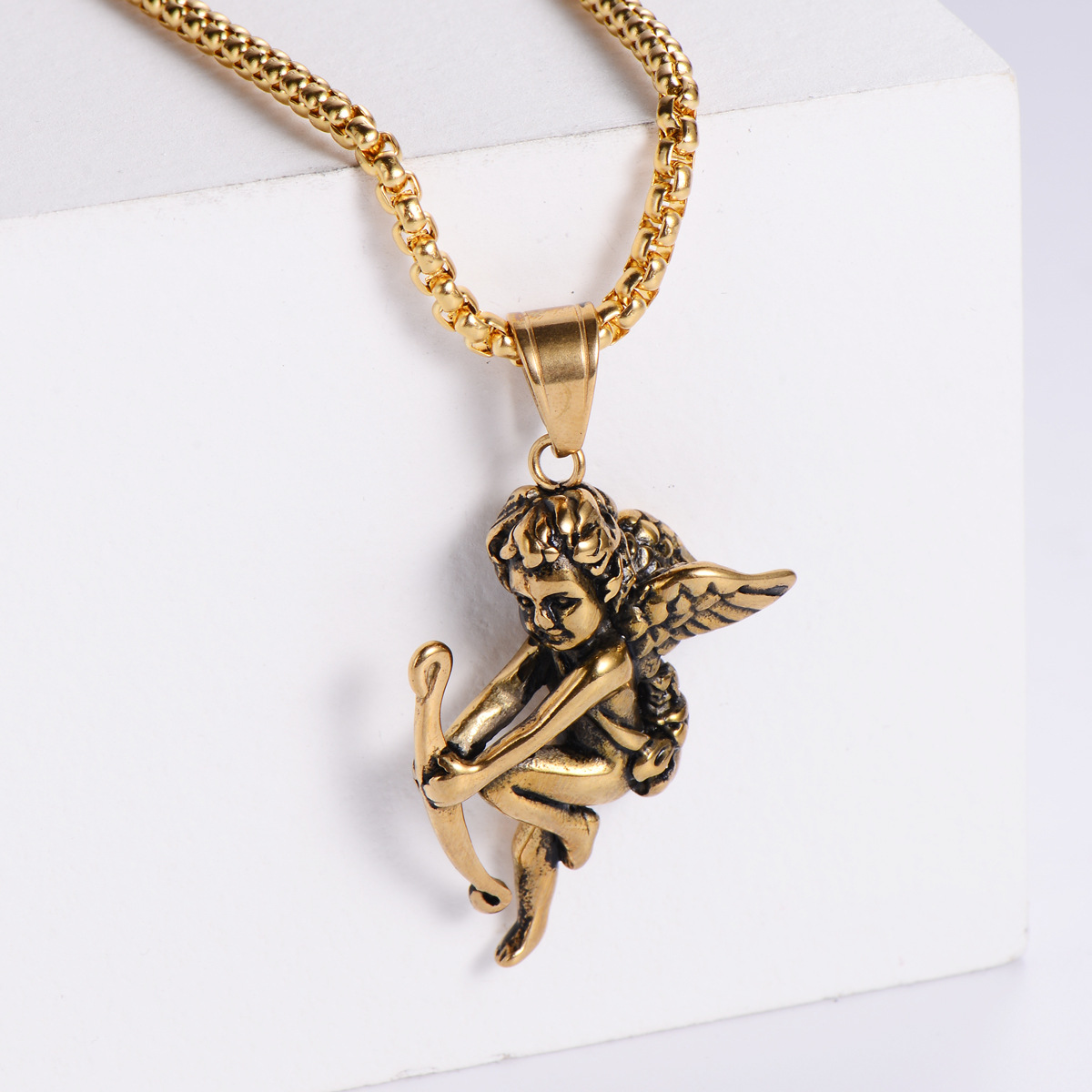 【Gold】with chain pendant