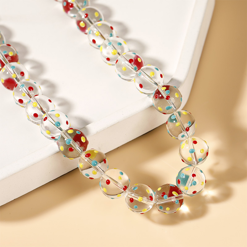 2# colorful dot beads