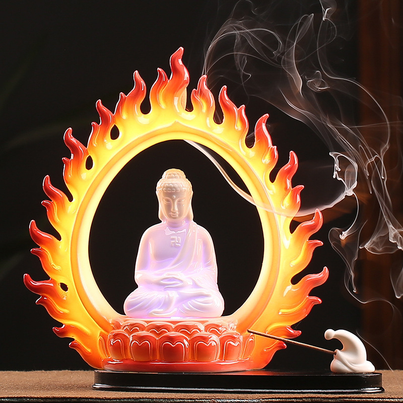 Holy Fire Buddha Light (Zen Model) Tathagata 24*9.5*23cm