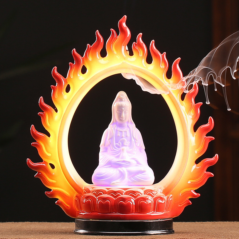 Holy Fire Buddha Light-Guanyin 20*10.5*23cm