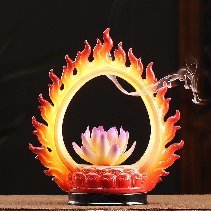 5:Holy Fire Buddha Light-Lotus 20*10.5*23cm