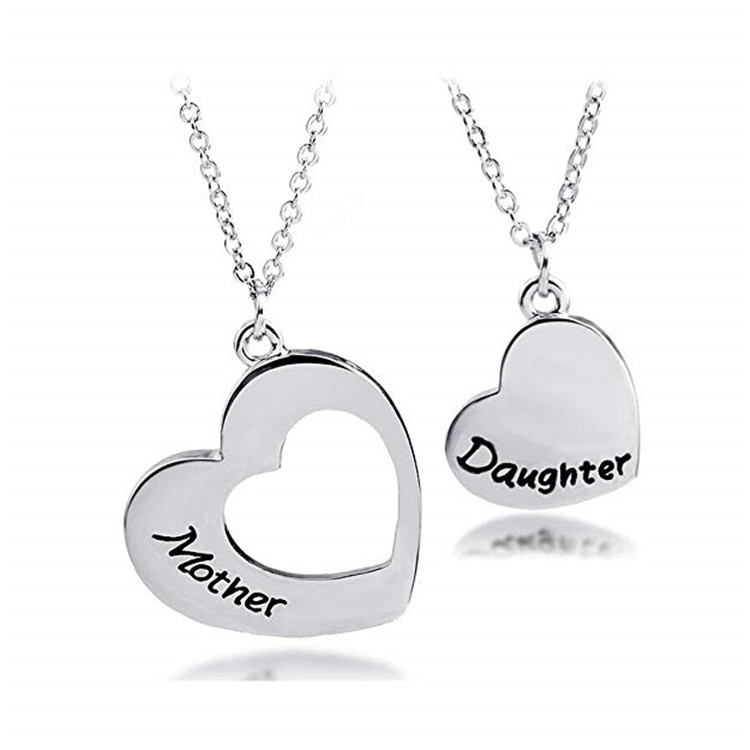 1:Mother Daughter necklace set