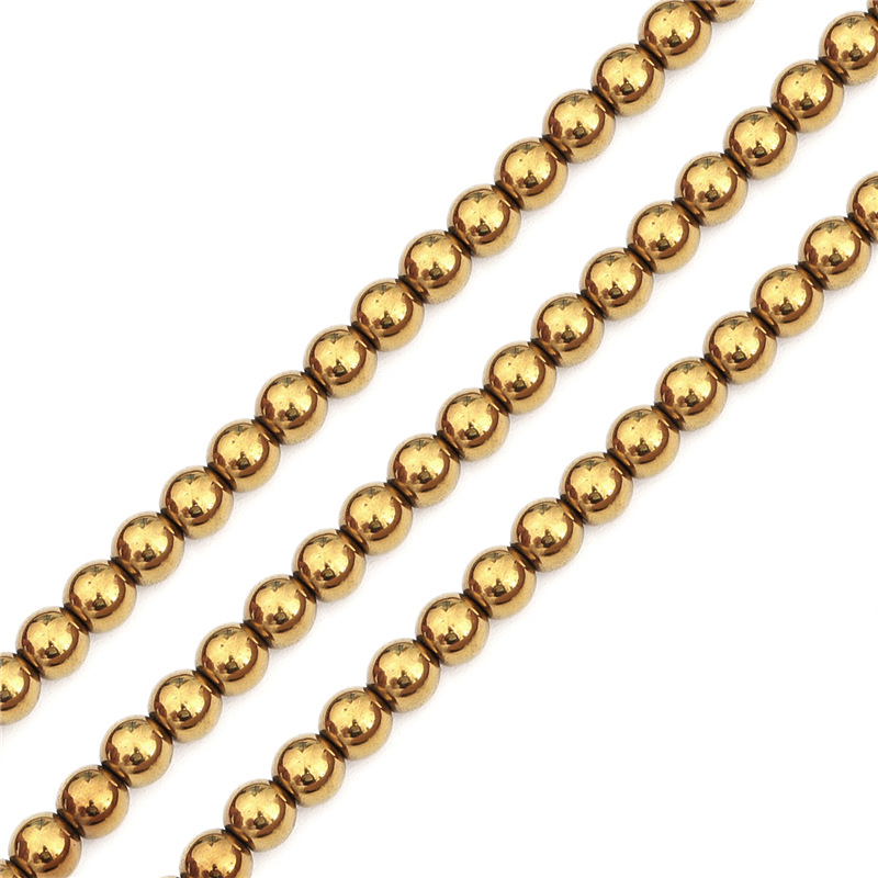 Electroplated gold beads