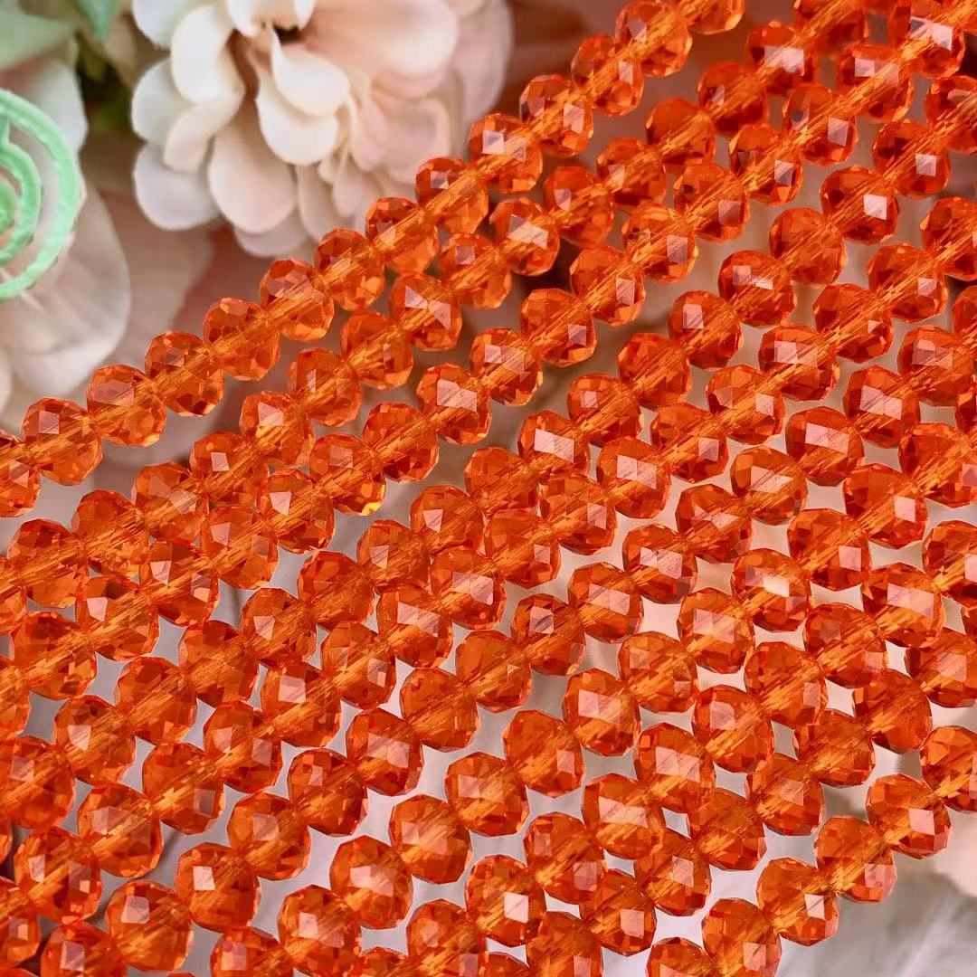 Orange red 3mm about 135 pieces