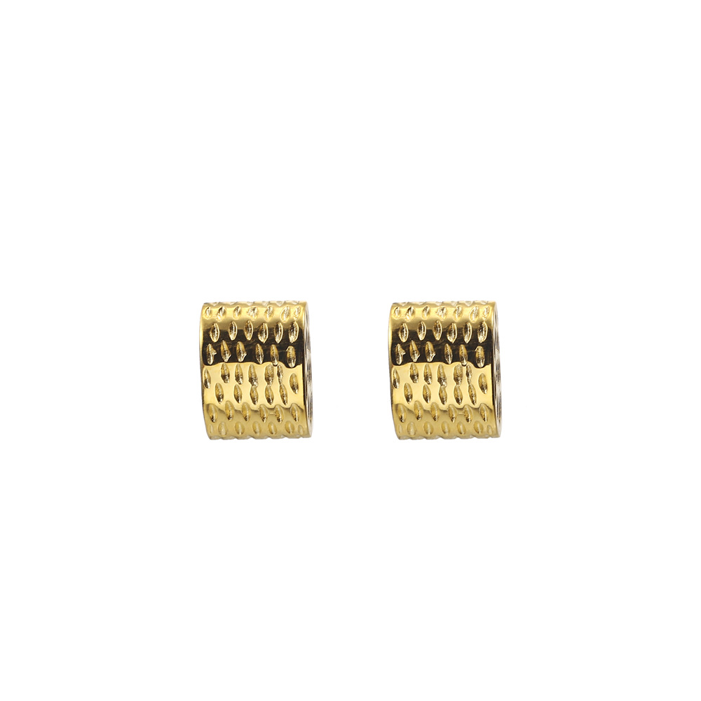 3:Gold Stud Earrings