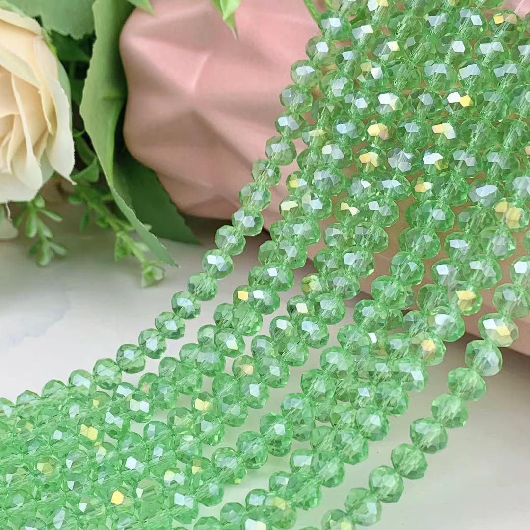 Light green AB color 8mm about 68 pieces