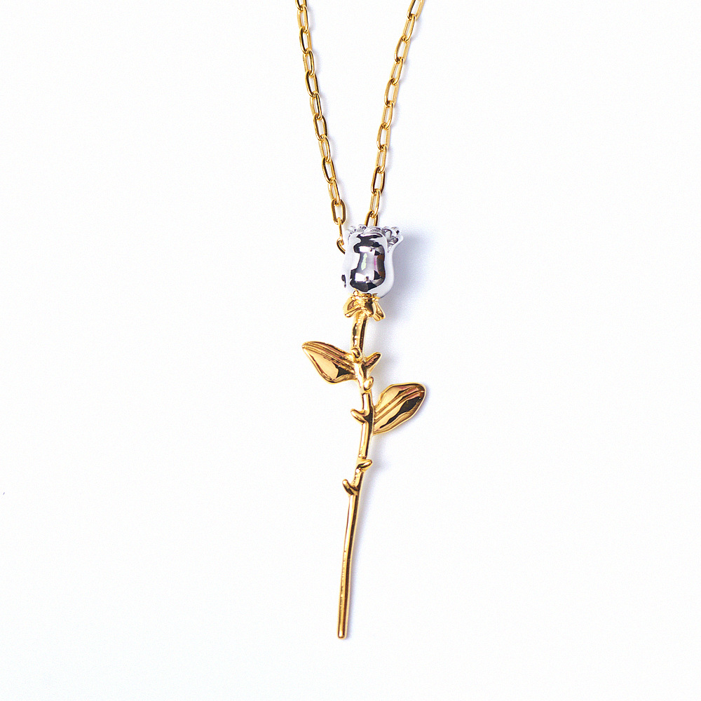 Gold necklace (chain length 50 10cm adjustment)