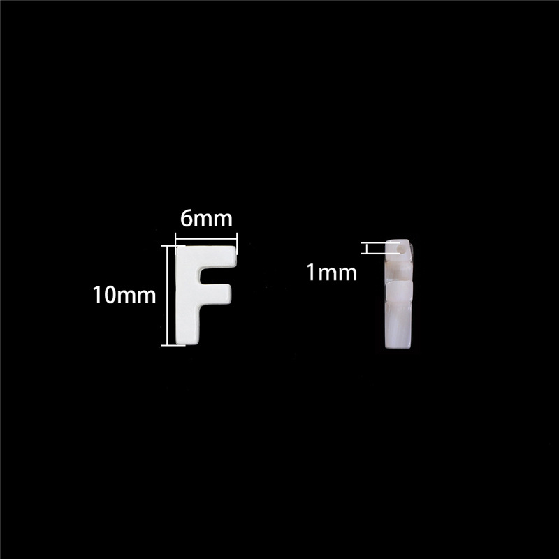 F letter 10x6mm