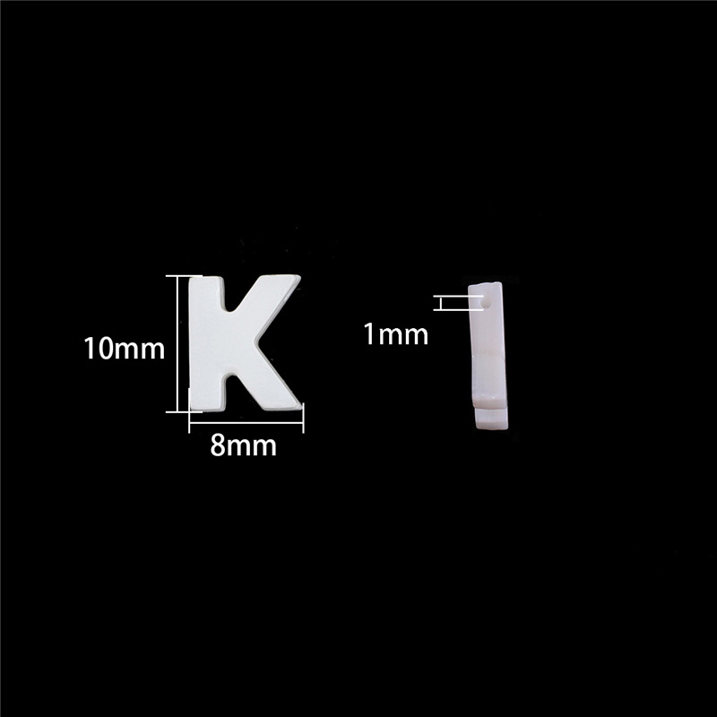 K letter 8x10mm