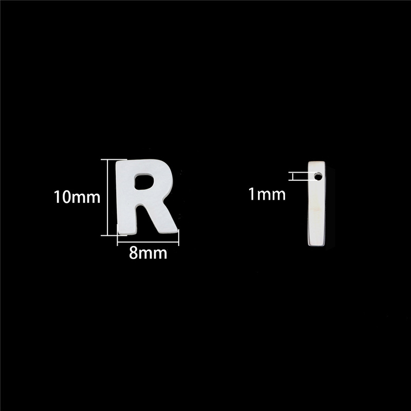 R letter 8x10mm