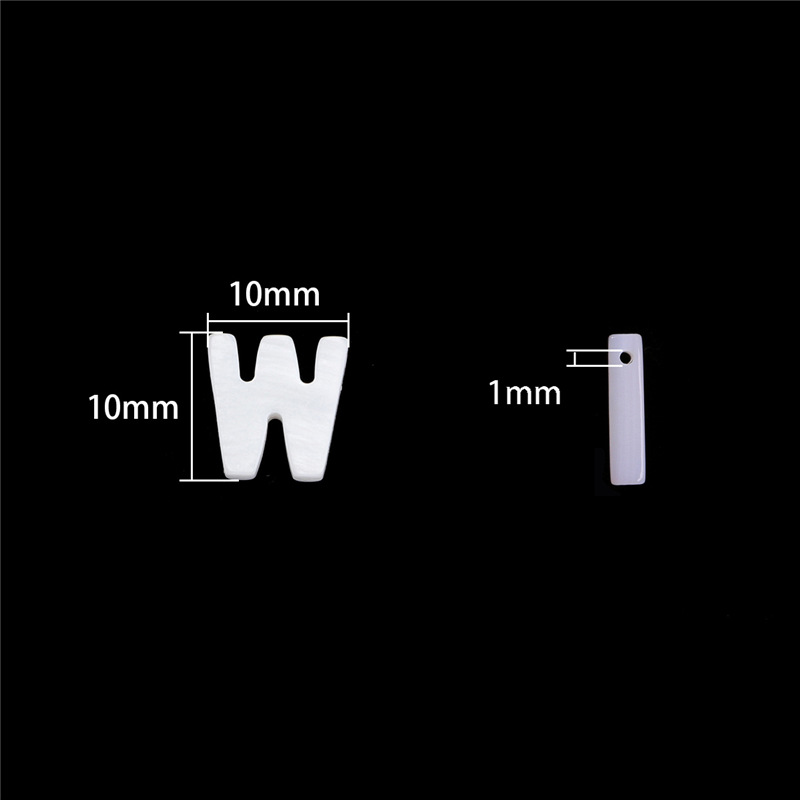 W letter 10x10mm