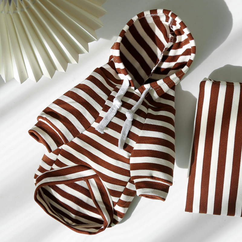 white and brown stripes